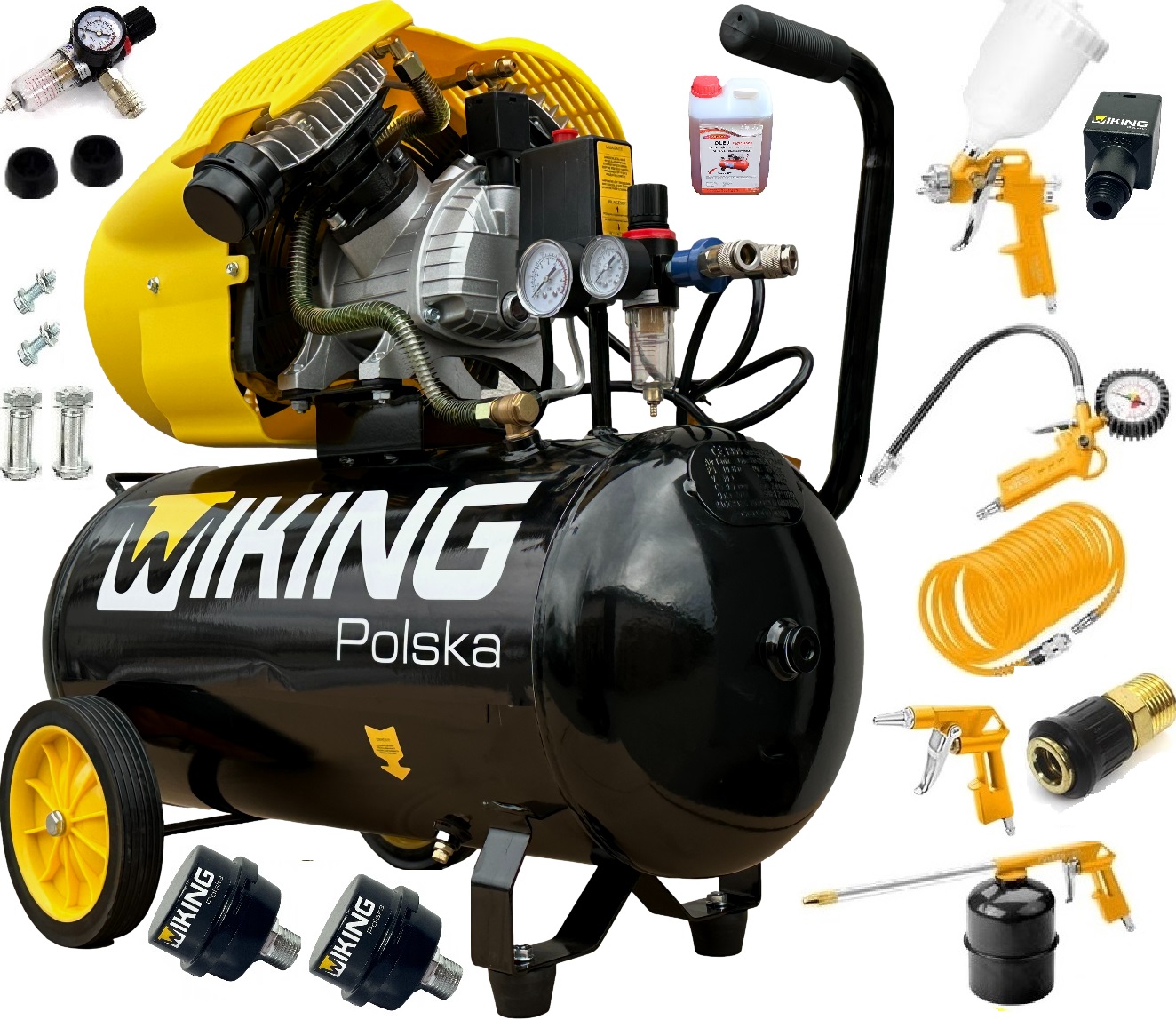 Olejový kompresor Wiking Polska ZBV50 50 l 10 bar